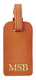 Personalized Refined Leather Luggage Tags Image 3 of 5